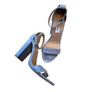 Steve Madden Light Blue Suede Heels